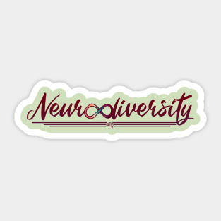 Neurodiversity (front and back design) Sticker